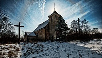 abandoned church poland