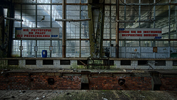 abandoned spinning mill Poland