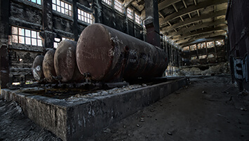 abandoned chemical plant