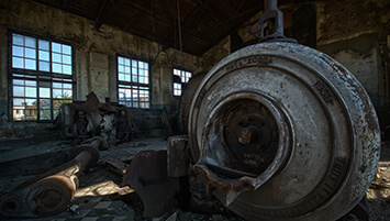 abandoned salt mine Poland