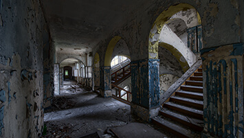 abandoned boarding school in Poland