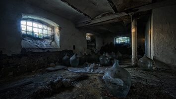 abandoned distillery Poland