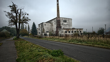 abandoned distillery Poland