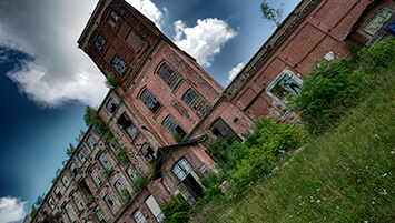 abandoned spinning mill Poland