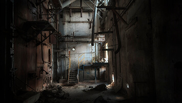 abandoned sugar factory Poland